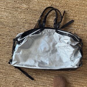 Silver and Black Metallic Women's Bag by Sigerson Morrison.